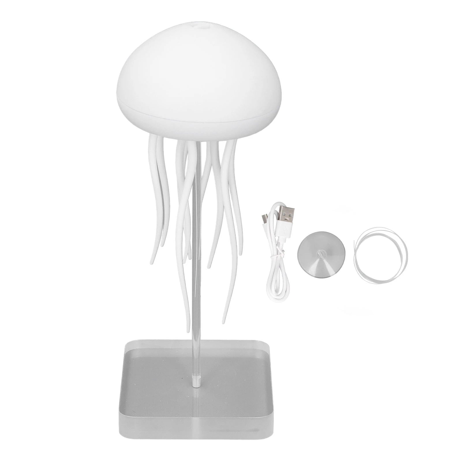 Jellyfish Night Light - RGB Colour-Changing Lamp with Voice Control