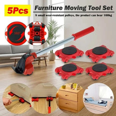Heavy Furniture Roller Set With Lifter Tool
