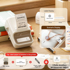 Portable Thermal Label Printer – Bluetooth Sticker Printer