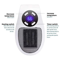The HeatMaster Portable Plug-In Electric Room Heater
