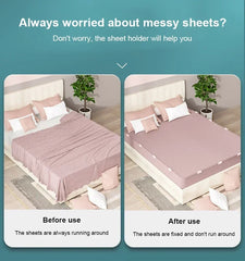 Bed Sheet Grippers - Sheet Fasteners Clips - Bed Sheet Holder Straps