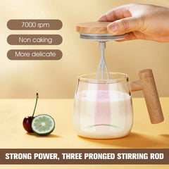 Electric Borosilicate Glass Self Mixing Mug