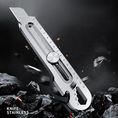 Multi-Purpose Utility Knife - 6-in-1 Retractable Box Cutter Tool
