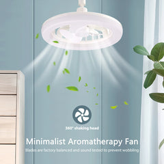 60 Rotating Smart Ceiling Fan Multicolor Led Light