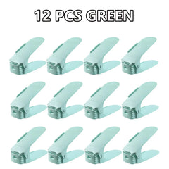 Double Layer Shoe Rack – Stackable, Adjustable Shoe Organiser (6pcs)