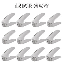 Double Layer Shoe Rack – Stackable, Adjustable Shoe Organiser (6pcs)