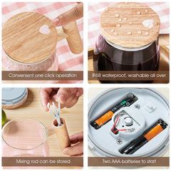 Self-Stirring Mug - Electric Mixing Mug for Coffee and Protein Shakes