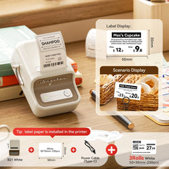 Portable Thermal Label Printer – Bluetooth Sticker Printer