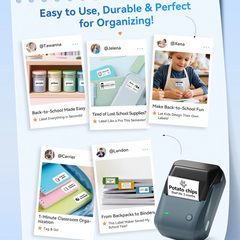 Mini Retro Portable Thermal Label Printer
