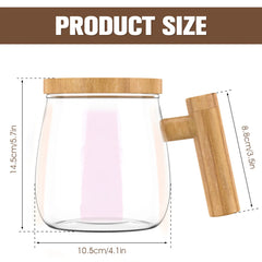 Electric Borosilicate Glass Self Mixing Mug