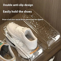 Double Layer Shoe Rack - Free Standing Shoe Rack - Stackable Shoe Organizer