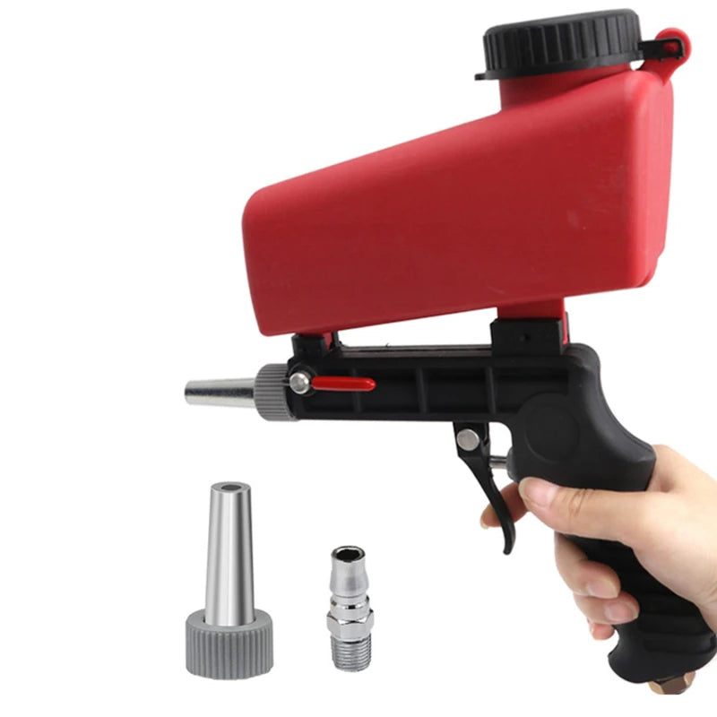 Portable Sandblasting Gun - Pneumatic Sandblaster - Air Sand Blasting Gun