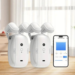 2pcs Smart Curtain Opener With Remote Control