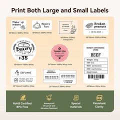 Mini Retro Portable Thermal Label Printer
