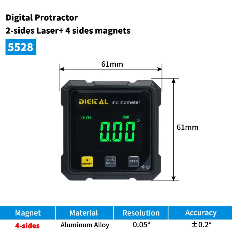 Digital Angle Finder - Laser Angle Finder - Digital Angle Measuring Tool