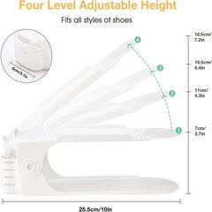 Double Layer Free Standing Shoe Rack (6pcs)