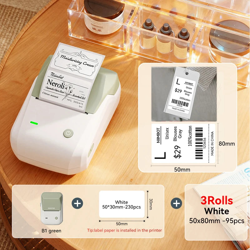 Mini Retro Portable Thermal Label Printer