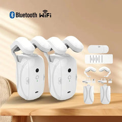 2pcs Smart Curtain Opener With Remote Control