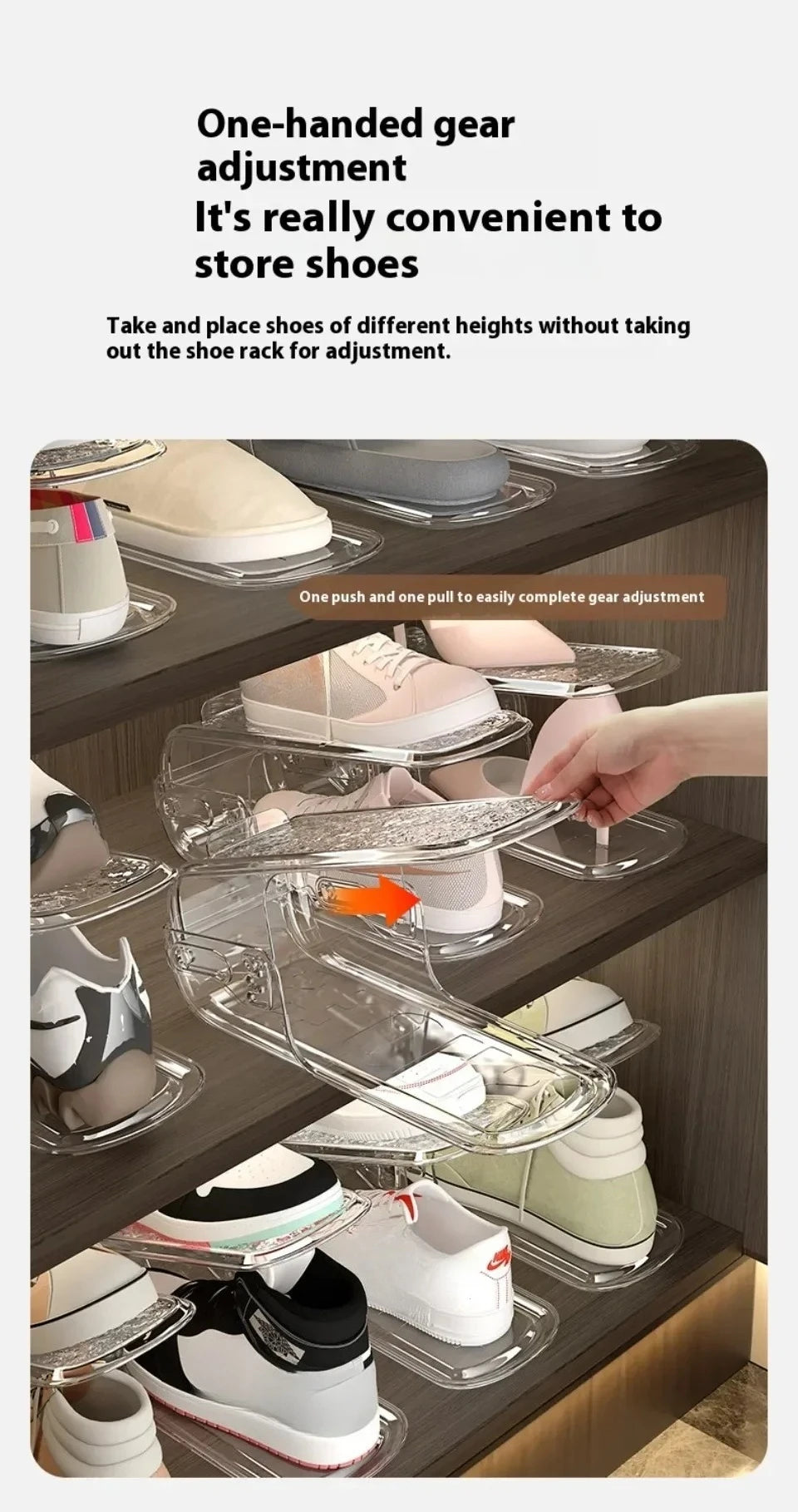 Double Layer Shoe Rack - Free Standing Shoe Rack - Stackable Shoe Organizer