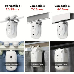 2pcs Smart Curtain Opener With Remote Control
