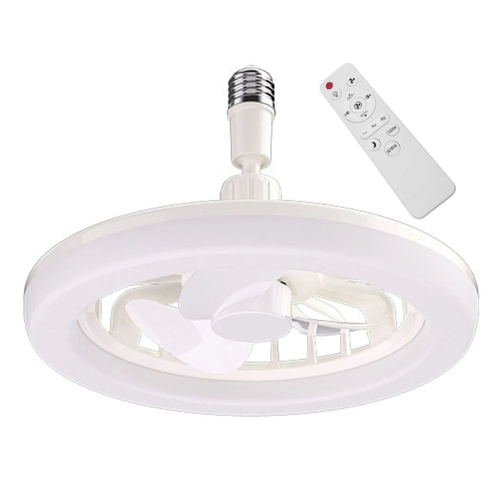 60 Rotating Smart Ceiling Fan Multicolor Led Light