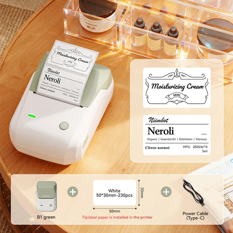 Mini Retro Portable Thermal Label Printer