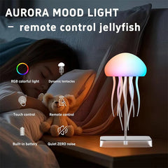 RGB Jellyfish Night Light - Voice Control Night Light - LED Jellyfish Lamp