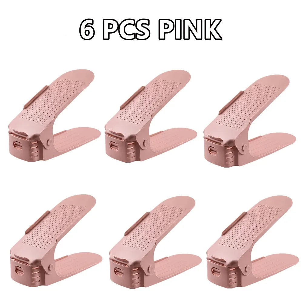 Double Layer Free Standing Shoe Rack (6pcs)