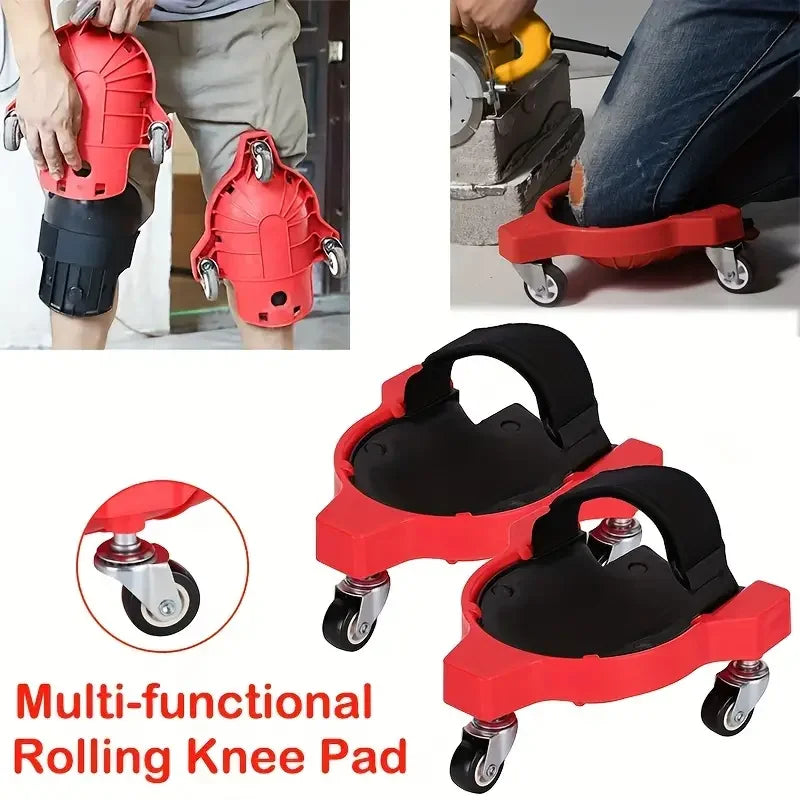 Rolling Knee Pads - Protective Knee Pads - Floor Work Knee Pads