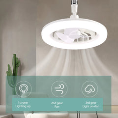 60 Rotating Smart Ceiling Fan Multicolor Led Light
