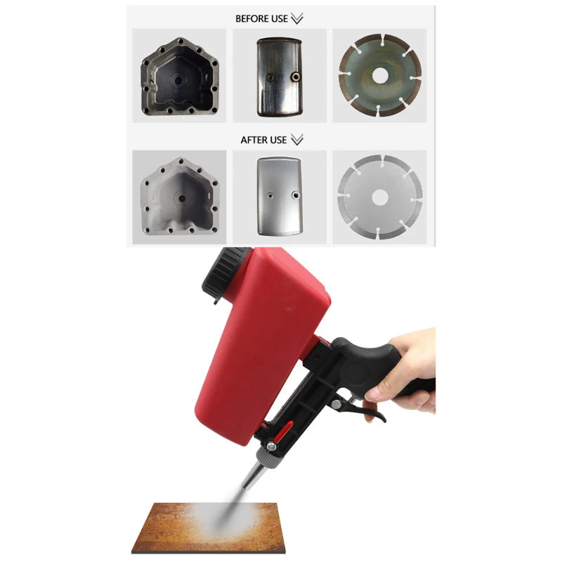Portable Sandblasting Gun - Pneumatic Sandblaster - Air Sand Blasting Gun